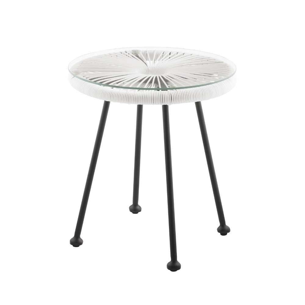 Linon Home Decor - Millicent Side Table White - ML032WHT01U veiw 3