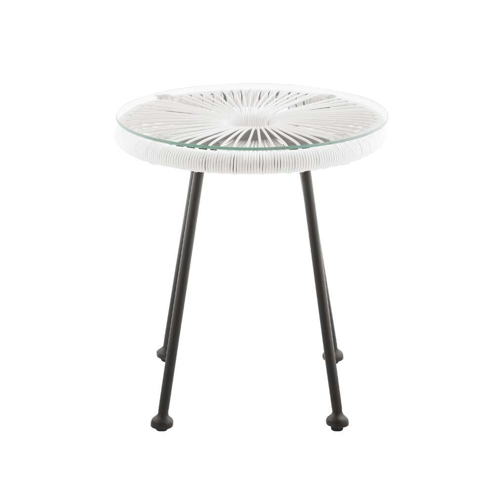 Linon Home Decor - Millicent Side Table White - ML032WHT01U veiw 4