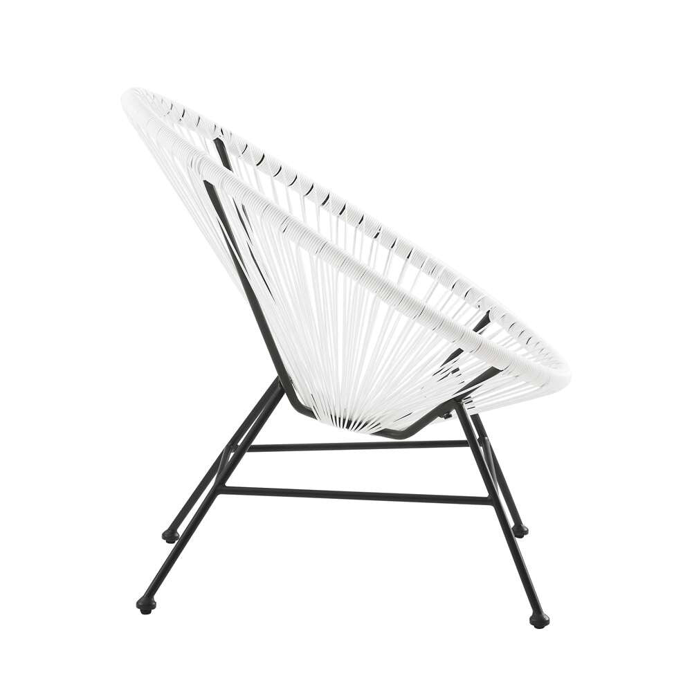 Linon Home Decor - Millicent Single Chair White - ML030WHT01U veiw 2