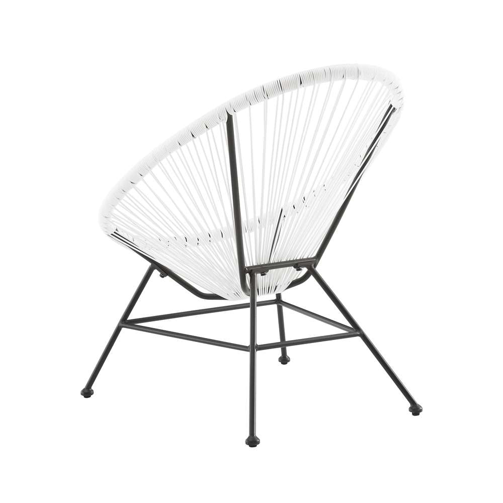 Linon Home Decor - Millicent Single Chair White - ML030WHT01U veiw 3