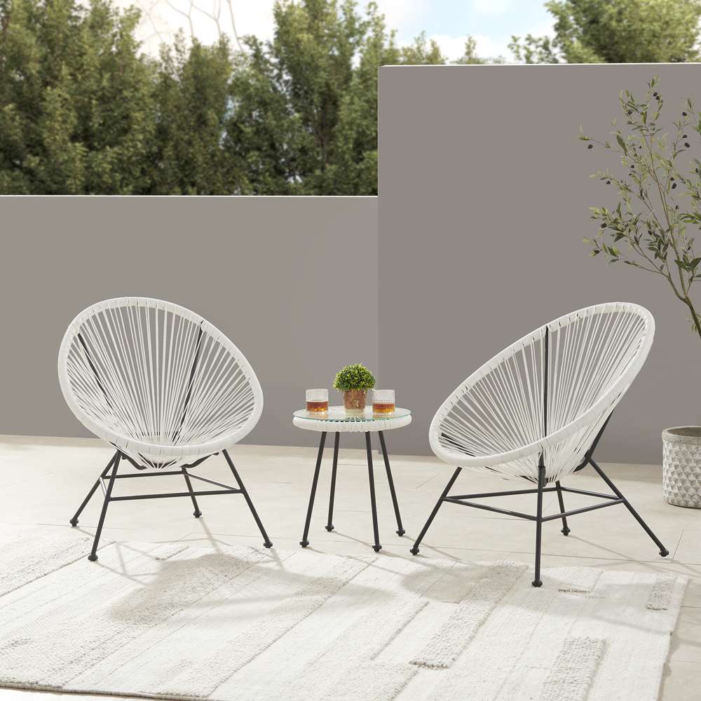 Linon Home Decor - Millicent Single Chair White - ML030WHT01U veiw 8