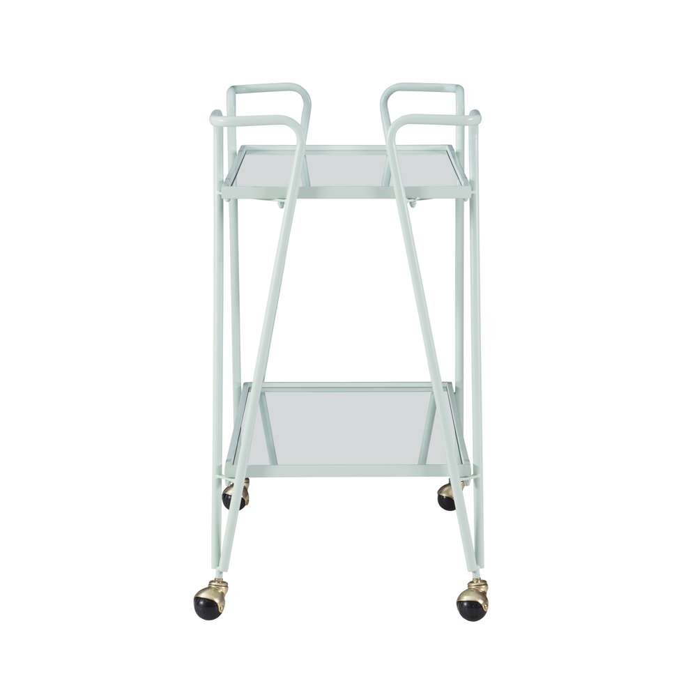 Linon Home Decor - Mint Mid-Century Bar Cart - KI108MINTKD01 veiw 3
