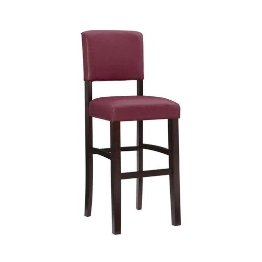 Linon Home Decor - Monaco Bar Stool Dark Red  - 0218RED-01-KD-U veiw 1