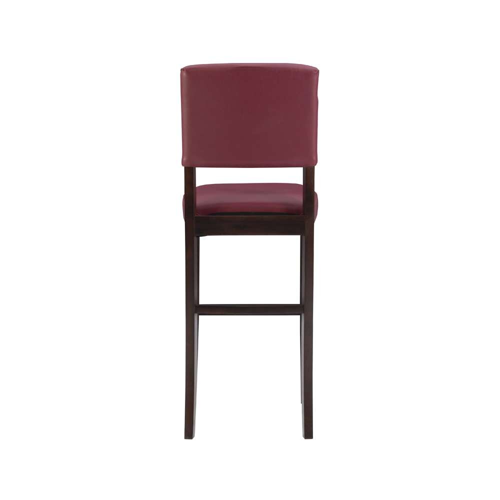 Linon Home Decor - Monaco Bar Stool Dark Red  - 0218RED-01-KD-U veiw 5