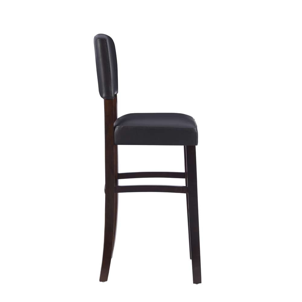 Linon Home Decor - Monaco Bar Stool Espresso  - 0218VESP-01-KD-U veiw 3