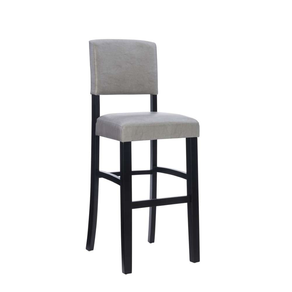 Linon Home Decor - Monaco Bar Stool Gray - BS225GRY01U veiw 1