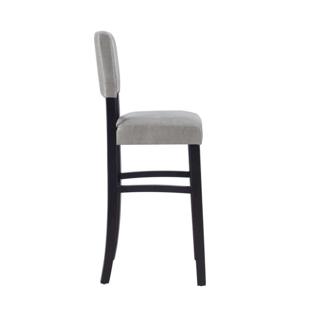 Linon Home Decor - Monaco Bar Stool Gray - BS225GRY01U veiw 2