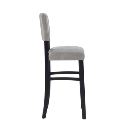 Linon Home Decor - Monaco Bar Stool Gray - BS225GRY01U veiw 2