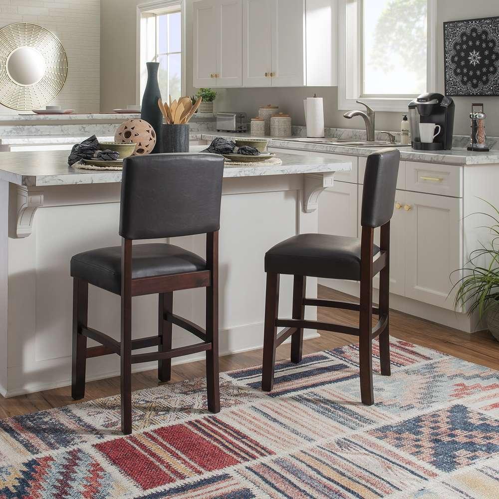 Linon Home Decor - Monaco Counter Stool Espresso  - 0217VESP-01-KD-U veiw 6