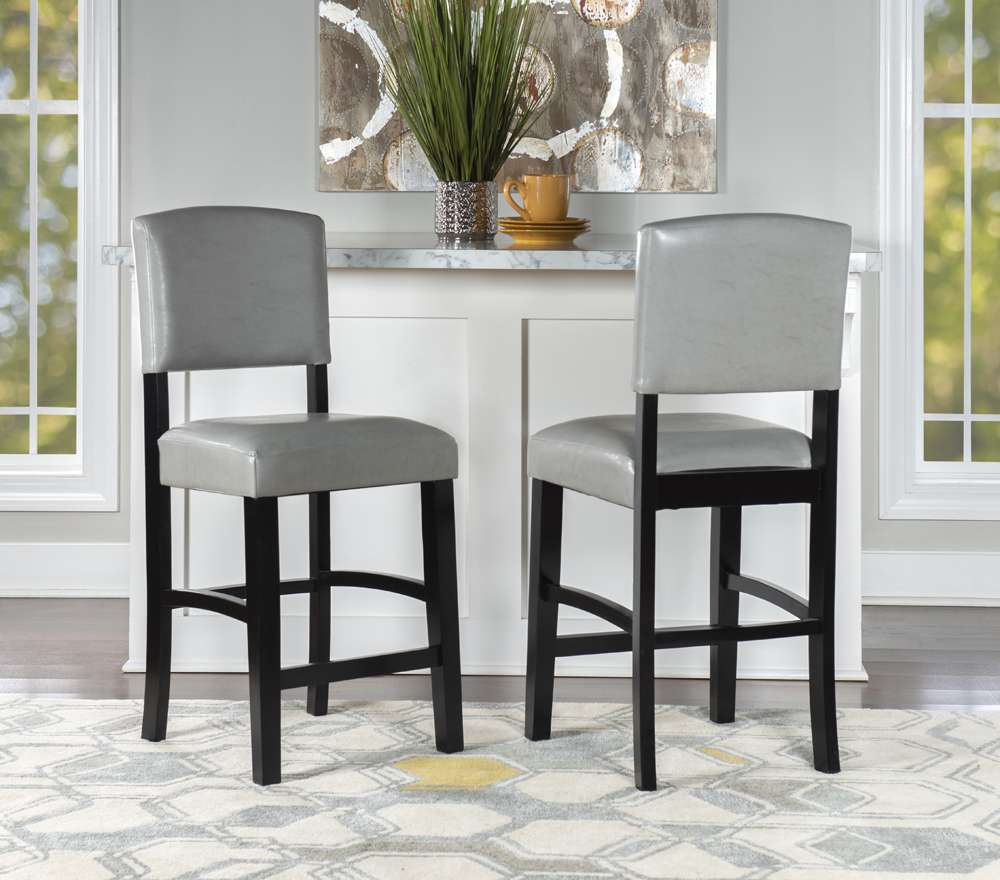 Linon Home Decor - Monaco Counter Stool Gray - CS225GRY01U veiw 5