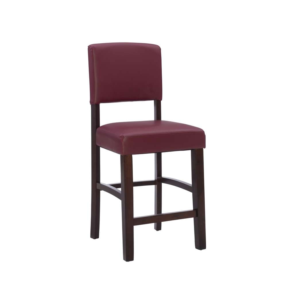 Linon Home Decor - Monaco Counter Stool Red 24 - 0217RED-01-KD-U view 1