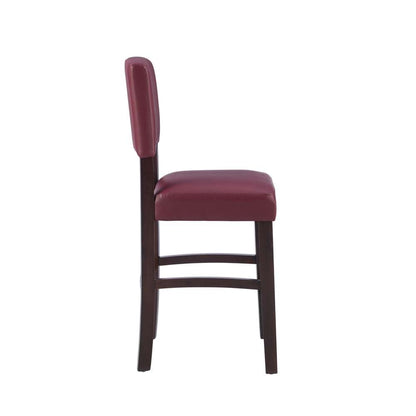 Linon Home Decor - Monaco Counter Stool Red 24 - 0217RED-01-KD-U veiw 3
