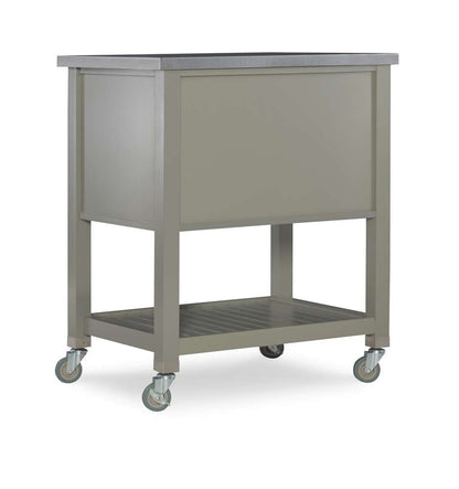 Linon Home Decor - Noelle Grey Kitchen Cart - 464810GRY01U veiw 2
