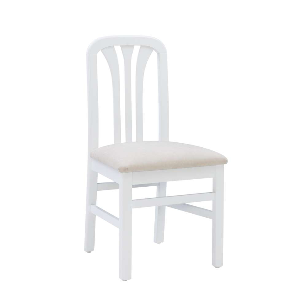 Linon Home Decor - Pamela White Grey Uph Seat (Set of 2) - CH257WHTGRY02ASU veiw 1