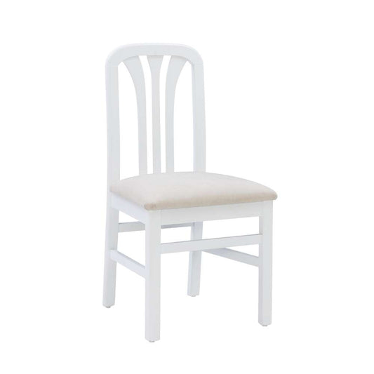 Linon Home Decor - Pamela White Grey Uph Seat (Set of 2) - CH257WHTGRY02ASU veiw 1