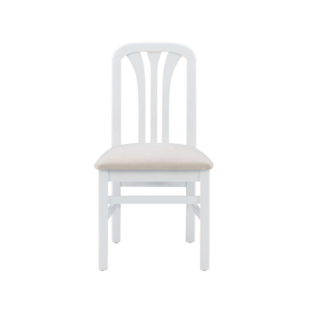 Linon Home Decor - Pamela White Grey Uph Seat (Set of 2) - CH257WHTGRY02ASU veiw 2