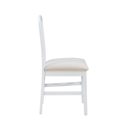 Linon Home Decor - Pamela White Grey Uph Seat (Set of 2) - CH257WHTGRY02ASU veiw 3