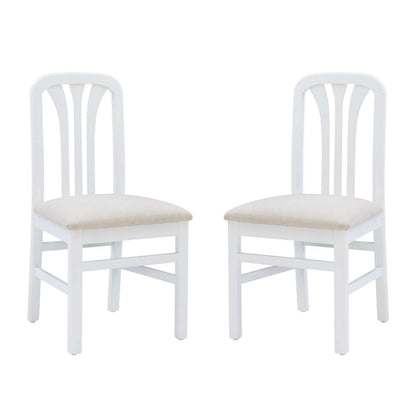 Linon Home Decor - Pamela White Grey Uph Seat (Set of 2) - CH257WHTGRY02ASU veiw 6