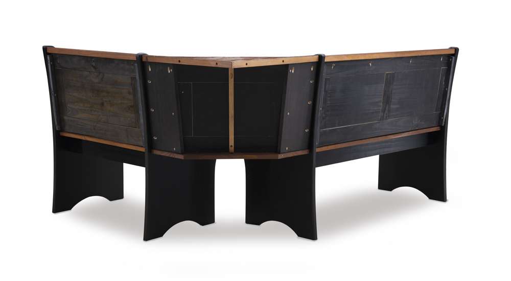 Linon Home Decor - Parkside Antique Nook, Black - KNK156BLKABU veiw 4