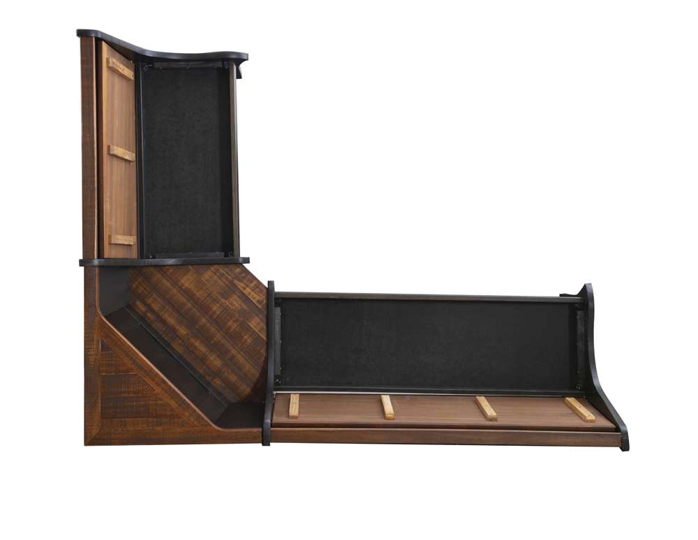 Linon Home Decor - Parkside Antique Nook, Black - KNK156BLKABU veiw 6