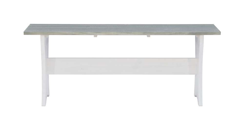 Linon Home Decor - Parkside Greywash White Corner Nook - KNK152WHTABU veiw 2