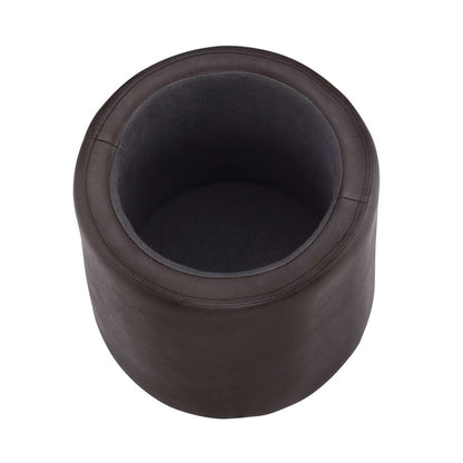 Linon Home Decor - Patric Storage Faux Leather Ottoman, Brown  - ST008BRP01U veiw 6