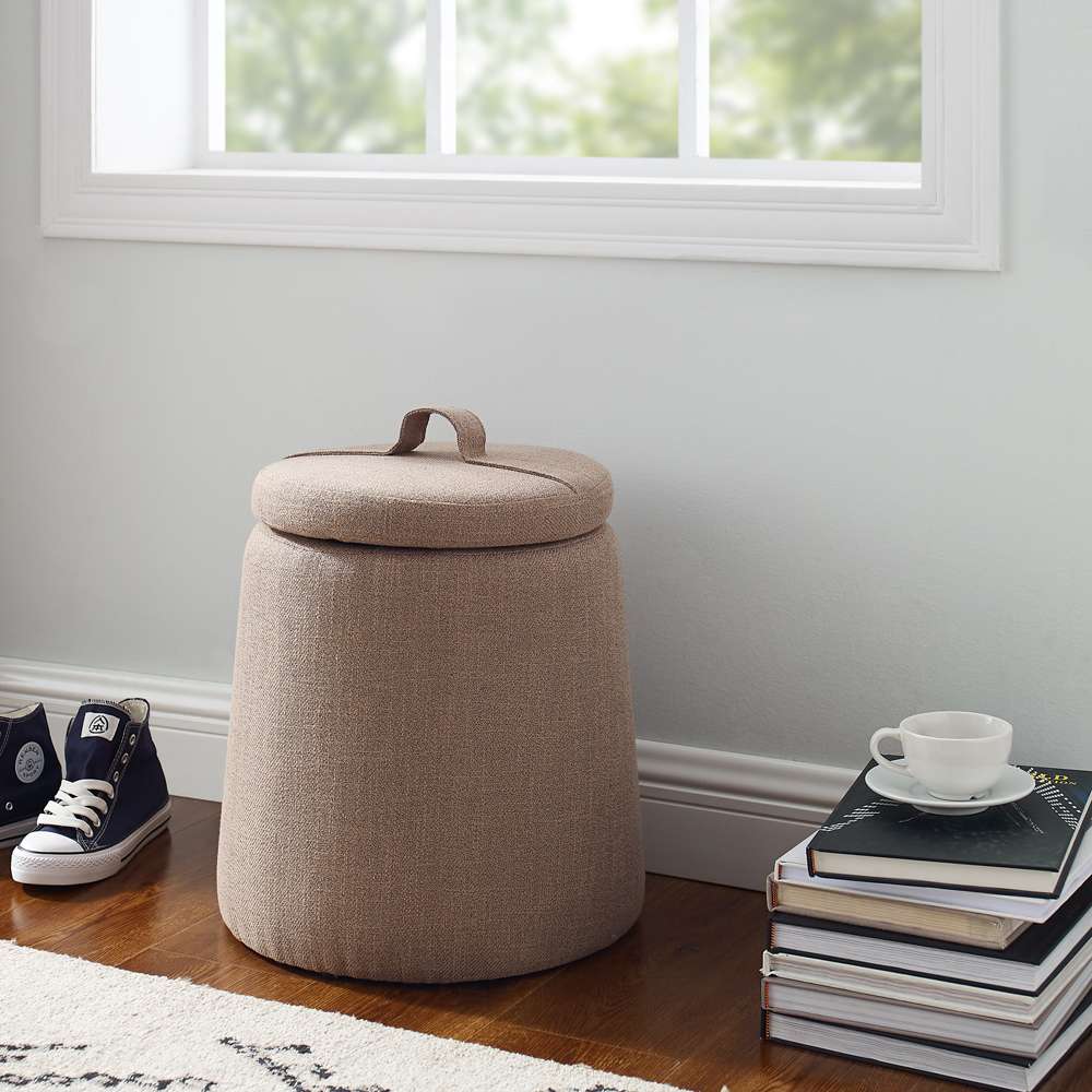 Linon Home Decor - Patric Storage Ottoman, Grey  - ST008GRY01U veiw 1