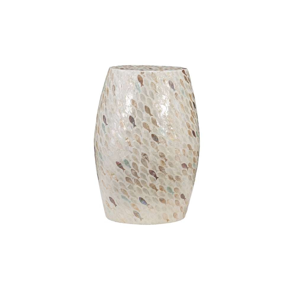 Linon Home Decor - Pattison Capiz Drum Table Fish  - PR1108FISH01ASU veiw 1