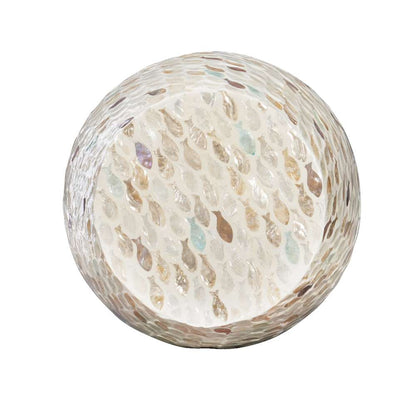 Linon Home Decor - Pattison Capiz Drum Table Fish  - PR1108FISH01ASU veiw 2