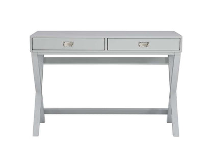 Linon Home Decor - Peggy 2-Drawer Writing Desk, Grey  - PG143GRY01U veiw 2