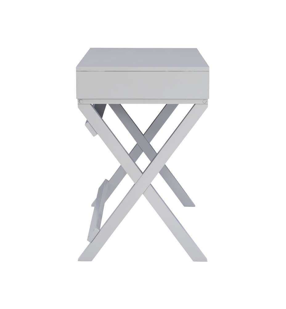 Linon Home Decor - Peggy 2-Drawer Writing Desk, Grey  - PG143GRY01U veiw 3