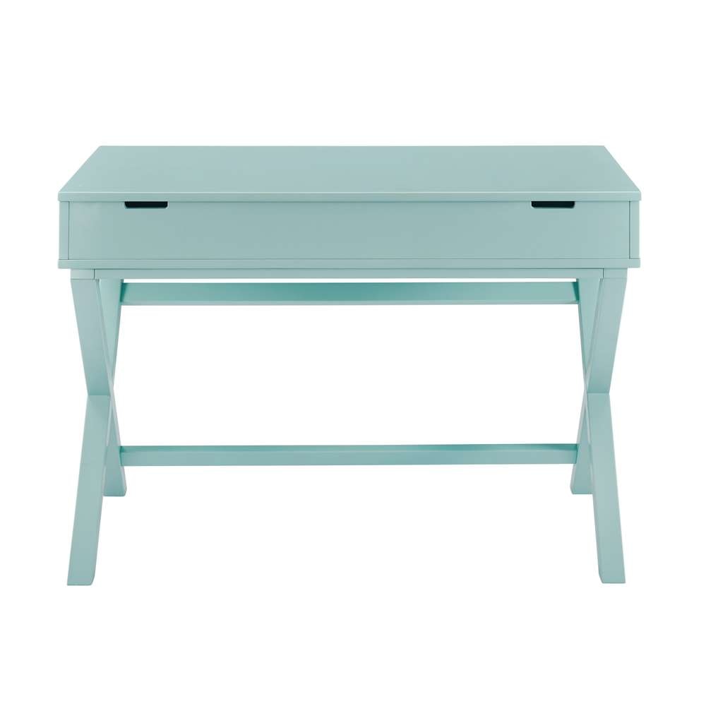 Linon Home Decor - Peggy Lift Top Desk, Turquoise - 99422PTU01U veiw 5