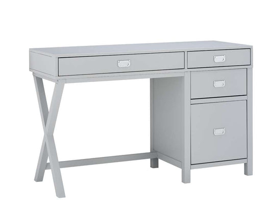 Linon Home Decor - Peggy Side Storage Desk Gray - PG148GRY01U veiw 1