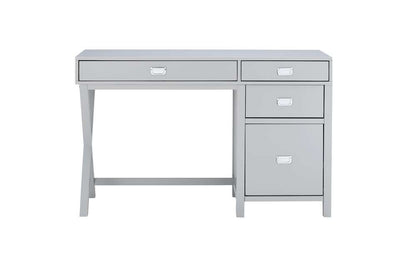 Linon Home Decor - Peggy Side Storage Desk Gray - PG148GRY01U veiw 2