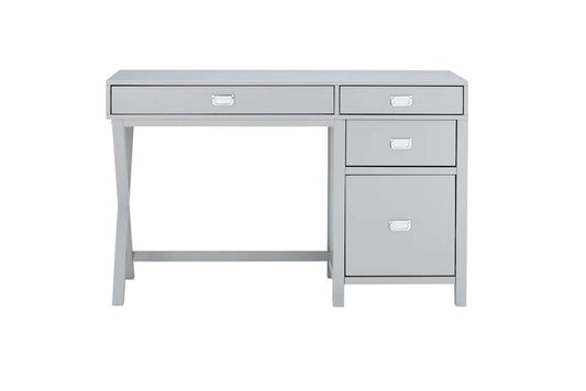 Linon Home Decor - Peggy Side Storage Desk Gray - PG148GRY01U veiw 2