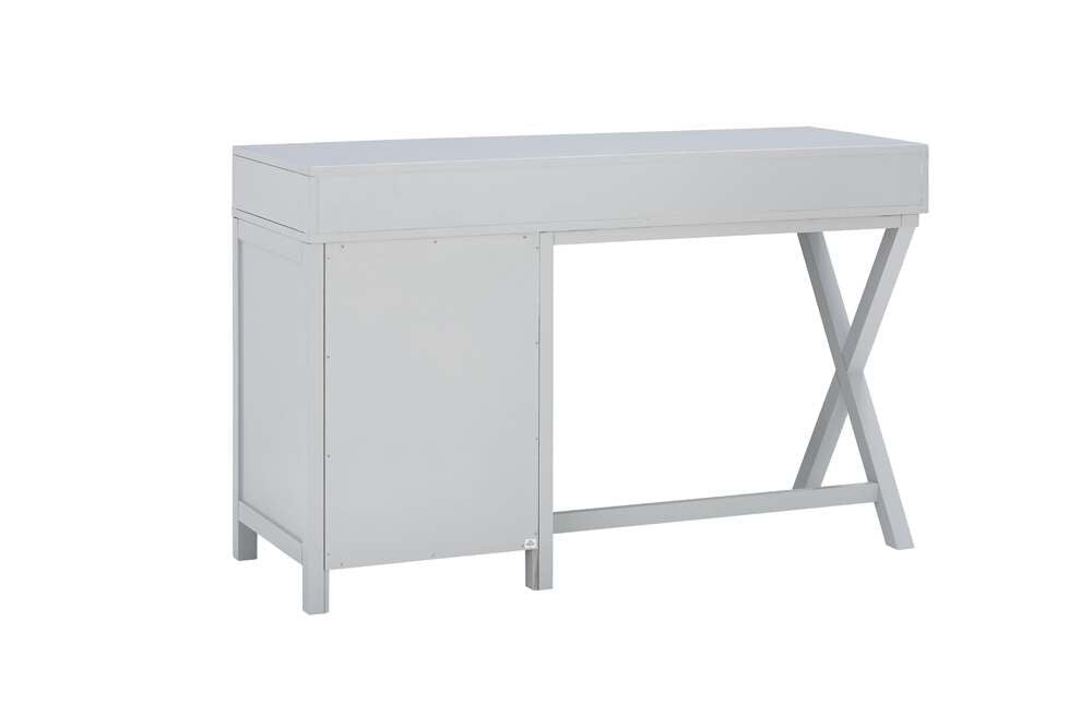 Linon Home Decor - Peggy Side Storage Desk Gray - PG148GRY01U veiw 4