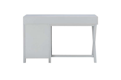 Linon Home Decor - Peggy Side Storage Desk Gray - PG148GRY01U veiw 5