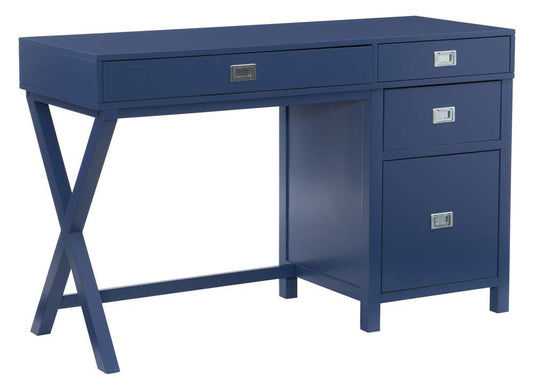 Linon Home Decor - Peggy Side Storage Desk Navy - PG149NVY01U veiw 1