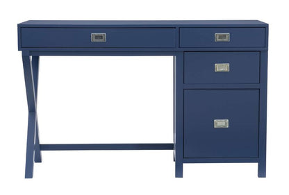Linon Home Decor - Peggy Side Storage Desk Navy - PG149NVY01U veiw 2