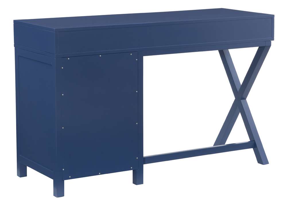 Linon Home Decor - Peggy Side Storage Desk Navy - PG149NVY01U veiw 4