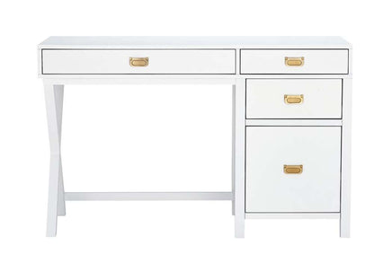 Linon Home Decor - Peggy Side Storage Desk White - PG150WHT01U veiw 2