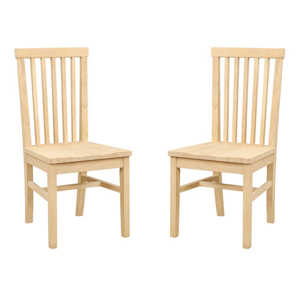 Linon Home Decor - Percival Side Chair Unfinished (Set of 2) - CH246UNF02KD veiw 7