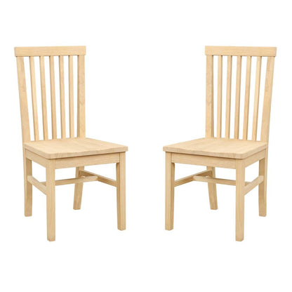 Linon Home Decor - Percival Side Chair Unfinished (Set of 2) - CH246UNF02KD veiw 7