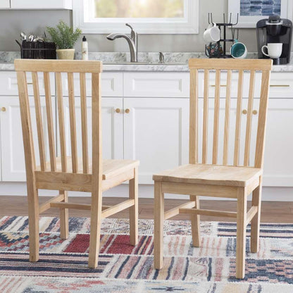 Linon Home Decor - Percival Side Chair Unfinished (Set of 2) - CH246UNF02KD veiw 10