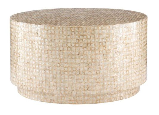 Linon Home Decor - Perrin Capiz Mosaic Coffee Table - PR1100GLD01ASU veiw 1