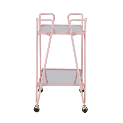 Linon Home Decor - Pink Mid-Century Bar Cart - KI108PNKKD01 veiw 3
