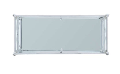 Linon Home Decor - Pinnacle Chrome And Glass Floor Console - BA002CHR01 veiw 6