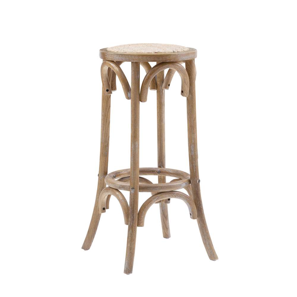 Linon Home Decor - Rae Rattan Seat Backless Bar Stool - BS154RATT01U veiw 1
