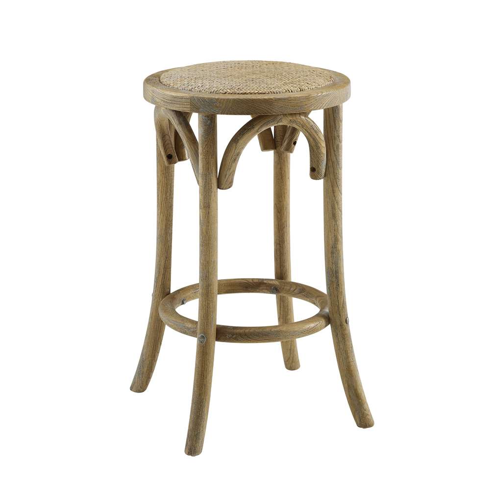 Linon Home Decor - Rae Rattan Seat Backless Counter Stool - CS153RATT01U veiw 3
