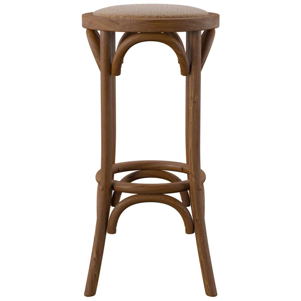 Linon Home Decor - Rae Walnut Backless Bar Stool - BS223WAL01U veiw 1